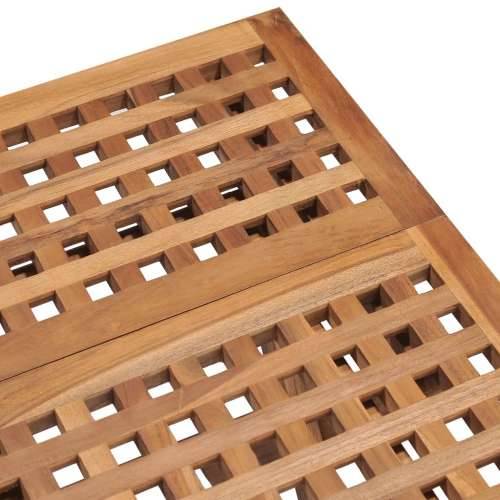 Sklopivi vrtni stol 50 x 50 x 50 cm od masivne tikovine - 1 Četvrtasto Cijena