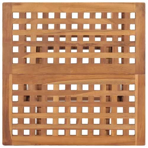 Sklopivi vrtni stol 50 x 50 x 50 cm od masivne tikovine - 1 Četvrtasto Cijena