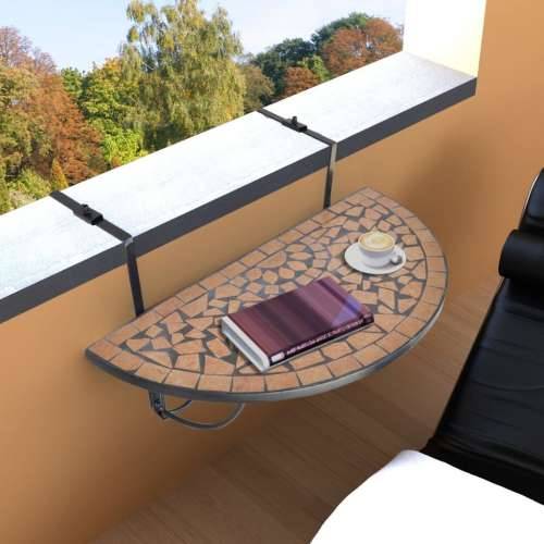 Viseći stolić za balkon od terakote s mozaikom Cijena