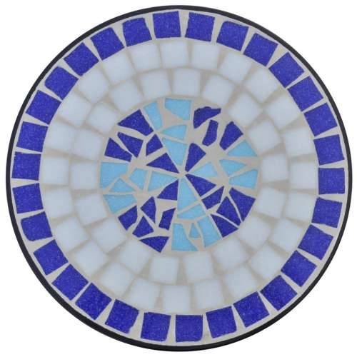 Mozaični pomoćni stolić za biljke plavo-bijeli Cijena