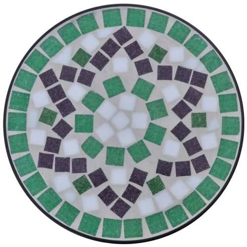 Mozaični pomoćni stolić za biljke zeleno-bijeli Cijena