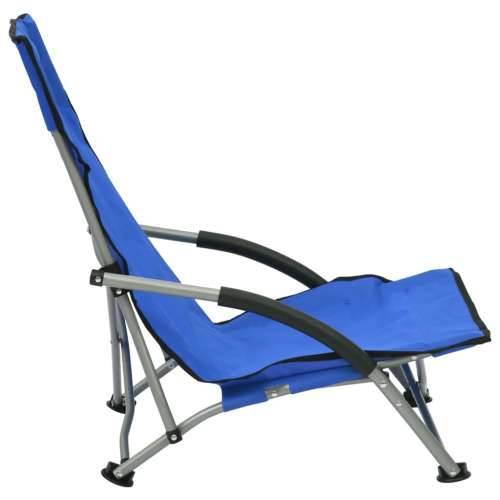 Sklopive stolice za plažu od tkanine 2 kom plave Cijena