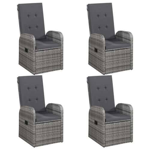 Vrtna garnitura - 7-dijelni vrtni blagovaonski set sivi - Siva 6 Cijena