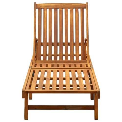Vrtna ležaljka za sunčanje s jastukom masivno bagremovo drvo Plava 200 x 63 x 85 cm 1 Cijena