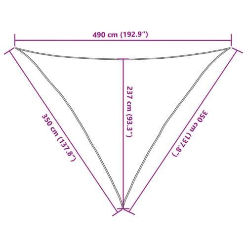 Jedro za zaštitu od sunca 160 g/m² krem 3,5 x 3,5 x 4,9 m HDPE - Krema 3.5 x 3.5 x 4.9 m 1 Cijena