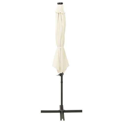 Konzolni vrtni suncobran sa stupom LED 300 cm boja pijeska - Pijesak 1 Cijena