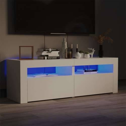 TV ormarić s LED svjetlima bijeli 120 x 35 x 40 cm - Bijela 1 Cijena