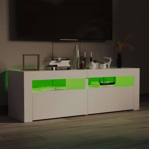 TV ormarić s LED svjetlima bijeli 120 x 35 x 40 cm - Bijela 1 Cijena