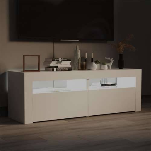 TV ormarić s LED svjetlima bijeli 120 x 35 x 40 cm - Bijela 1 Cijena