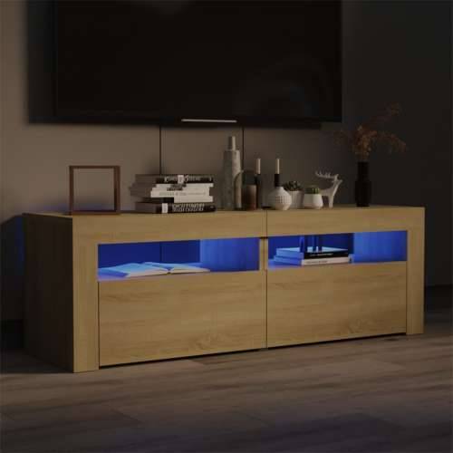 TV ormarić s LED svjetlima boja hrasta sonome 120 x 35 x 40 cm - sonoma hrast 1 Cijena