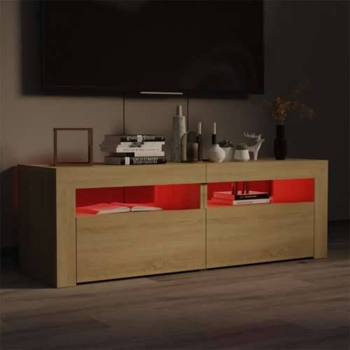 TV ormarić s LED svjetlima boja hrasta sonome 120 x 35 x 40 cm - sonoma hrast 1 Cijena