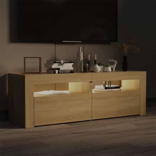 TV ormarić s LED svjetlima boja hrasta sonome 120 x 35 x 40 cm - sonoma hrast 1 Cijena