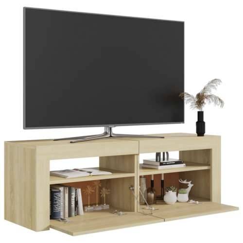 TV ormarić s LED svjetlima boja hrasta sonome 120 x 35 x 40 cm - sonoma hrast 1 Cijena