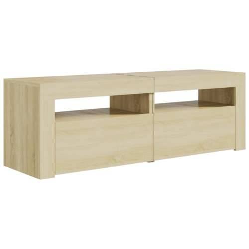 TV ormarić s LED svjetlima boja hrasta sonome 120 x 35 x 40 cm - sonoma hrast 1 Cijena