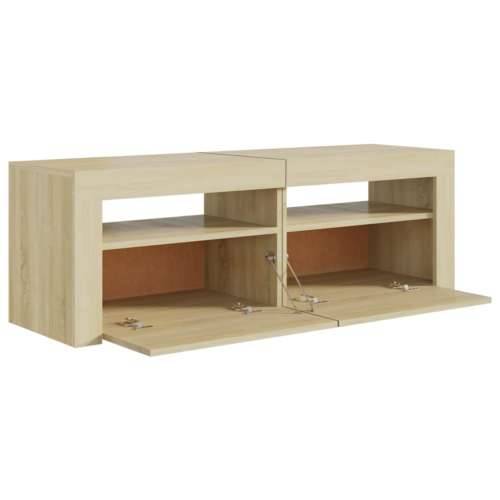 TV ormarić s LED svjetlima boja hrasta sonome 120 x 35 x 40 cm - sonoma hrast 1 Cijena