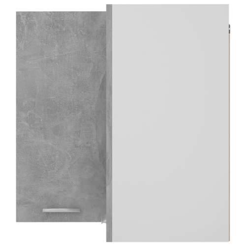 Viseći kutni ormarić “Lyon” boja betona 57x57x60 cm - Beton siva 1 1 x viseći kutni ormarić 57 cm Cijena
