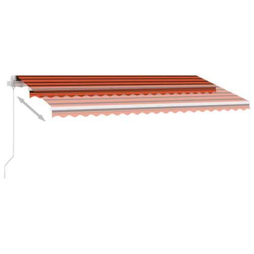 Tenda na ručno uvlačenje LED 400 x 300 cm narančasto-smeđa - Šareni 400 x 300 cm 1 Cijena
