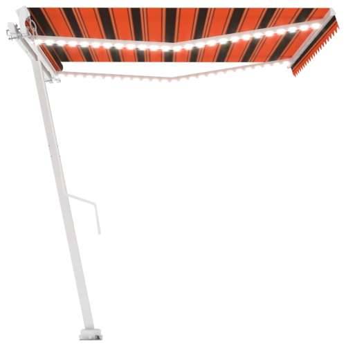 Tenda na ručno uvlačenje LED 400 x 300 cm narančasto-smeđa - Šareni 400 x 300 cm 1 Cijena