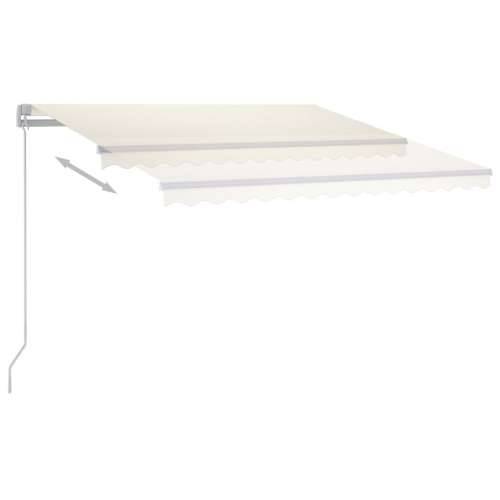 Tenda na ručno uvlačenje s LED svjetlima 300 x 250 cm krem - Krema 300 x 250 cm 1 Cijena