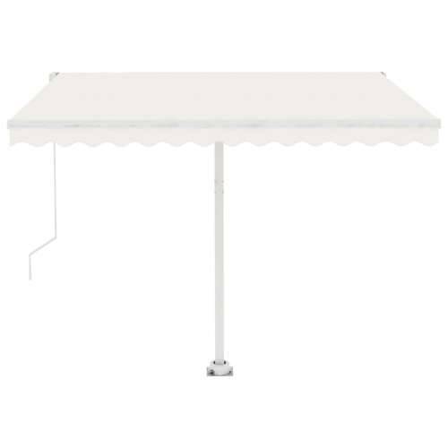 Tenda na ručno uvlačenje s LED svjetlima 300 x 250 cm krem - Krema 300 x 250 cm 1 Cijena