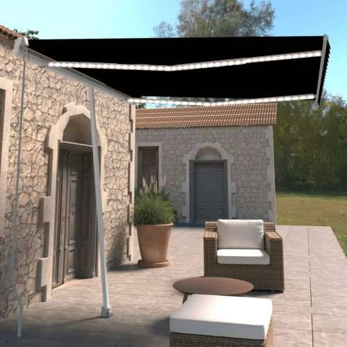 Tenda na ručno uvlačenje s LED svjetlima 300 x 250 cm antracit - Antracit 300 x 250 cm 1 Cijena