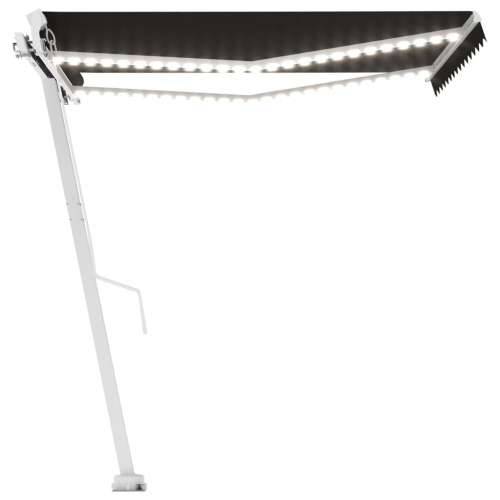 Tenda na ručno uvlačenje s LED svjetlima 300 x 250 cm antracit - Antracit 300 x 250 cm 1 Cijena