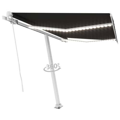Tenda na ručno uvlačenje s LED svjetlima 350 x 250 cm antracit - Antracit 350 x 250 cm 1 Cijena