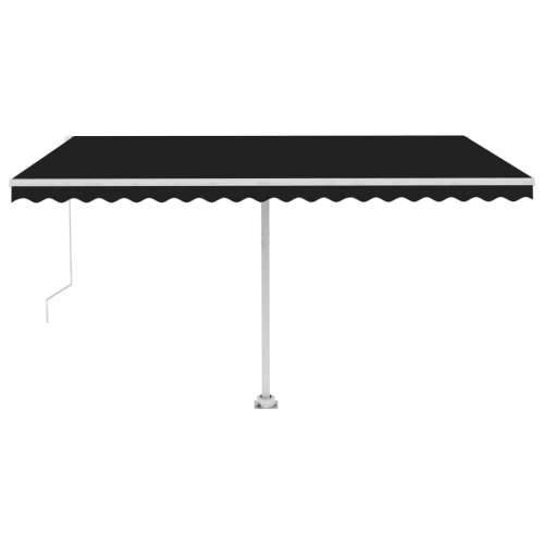 Tenda na ručno uvlačenje s LED svjetlima 450 x 300 cm antracit - Antracit 450 x 300 cm 1 Cijena