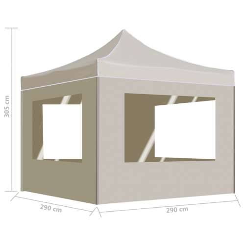 Profesionalni sklopivi šator za zabave 3 x 3 m krem Cijena