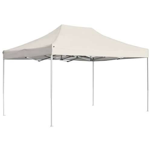Profesionalni sklopivi šator za zabave aluminijski 4,5x3 m krem