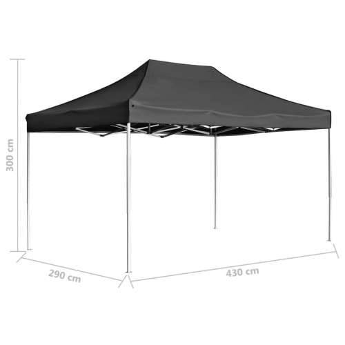 Profesionalni sklopivi šator za zabave 4,5 x 3 m antracit Cijena