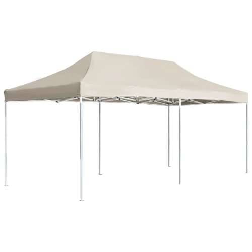 Profesionalni sklopivi šator za zabave 6 x 3 m krem