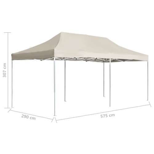 Profesionalni sklopivi šator za zabave 6 x 3 m krem Cijena