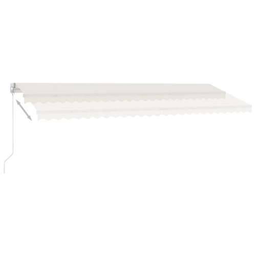 Tenda na ručno uvlačenje s LED svjetlima 500x300 cm krem - Krema 500 x 300 cm 1 Cijena