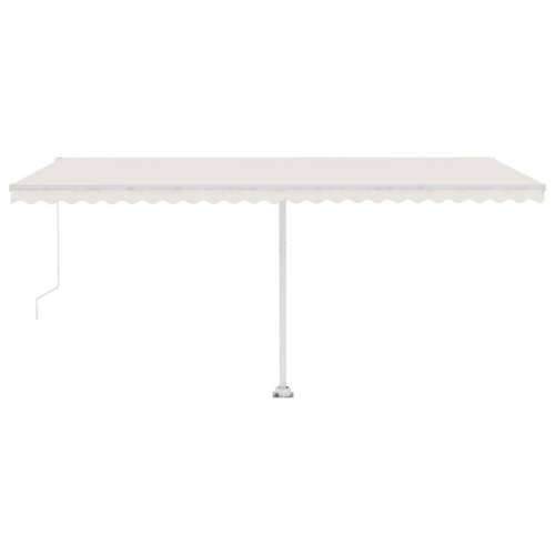 Tenda na ručno uvlačenje s LED svjetlima 500x300 cm krem - Krema 500 x 300 cm 1 Cijena