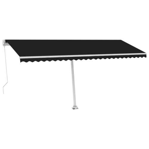 Tenda na ručno uvlačenje s LED svjetlima 500 x 300 cm antracit - Antracit 500 x 300 cm 1 Cijena