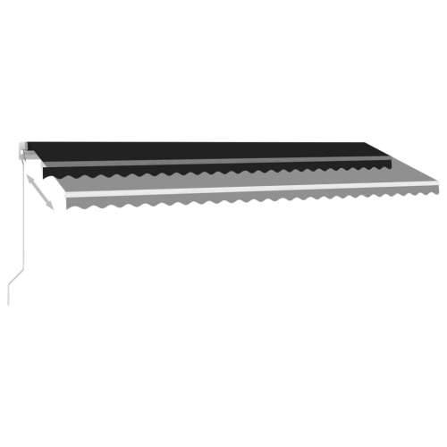 Tenda na ručno uvlačenje s LED svjetlima 500 x 300 cm antracit - Antracit 500 x 300 cm 1 Cijena