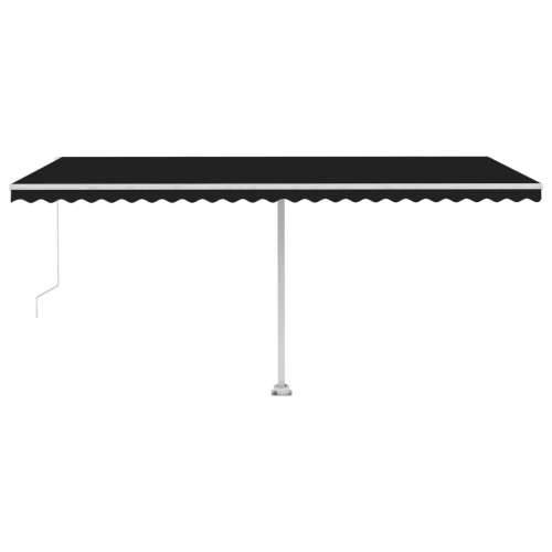 Tenda na ručno uvlačenje s LED svjetlima 500 x 300 cm antracit - Antracit 500 x 300 cm 1 Cijena