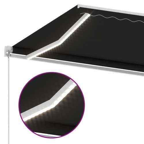 Tenda na ručno uvlačenje s LED svjetlima 500 x 300 cm antracit - Antracit 500 x 300 cm 1 Cijena
