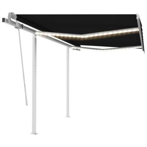 Tenda na ručno uvlačenje s LED svjetlima 3,5 x 2,5 m antracit - Antracit 3.5 x 2.5 m 1 Cijena