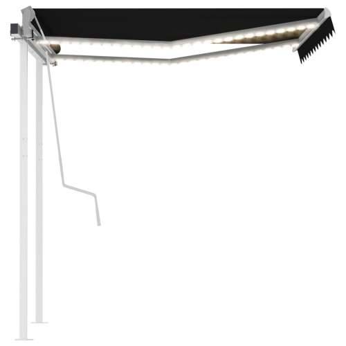 Tenda na ručno uvlačenje s LED svjetlima 3,5 x 2,5 m antracit - Antracit 3.5 x 2.5 m 1 Cijena