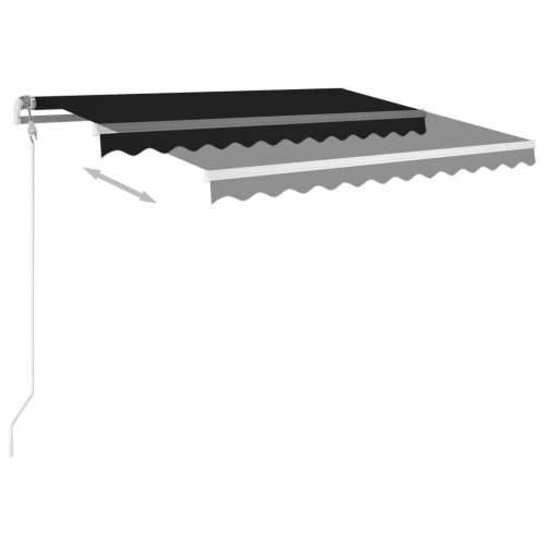 Tenda na ručno uvlačenje s LED svjetlima 3,5 x 2,5 m antracit - Antracit 3.5 x 2.5 m 1 Cijena
