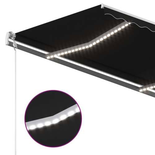 Tenda na ručno uvlačenje s LED svjetlima 3,5 x 2,5 m antracit - Antracit 3.5 x 2.5 m 1 Cijena