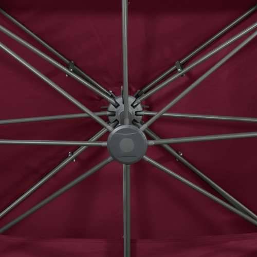 Konzolni vrtni suncobran s dvostrukim vrhom 400 x 300 cm bordo - Bordo crvena 300 x 400 cm 1 Cijena