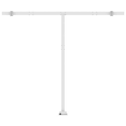 Tenda na ručno uvlačenje s LED svjetlom 350x250 cm žuto-bijela - Žuta i bijela 350 x 250 cm 1 Cijena