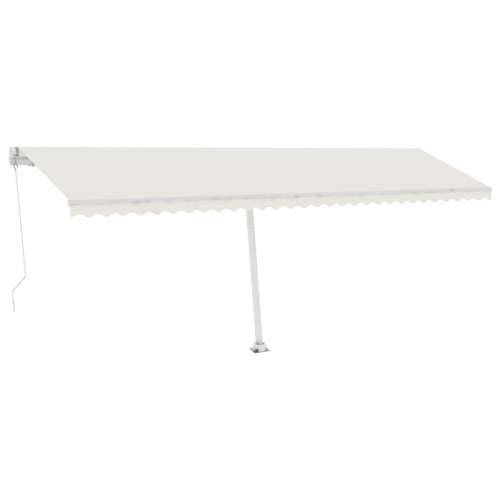 Tenda na ručno uvlačenje s LED svjetlima 600 x 300 cm krem - Krema 600 x 300 cm 1 Cijena