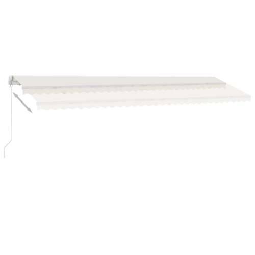 Tenda na ručno uvlačenje s LED svjetlima 600 x 300 cm krem - Krema 600 x 300 cm 1 Cijena