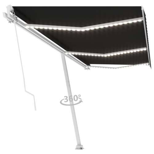 Tenda na ručno uvlačenje s LED svjetlima 600 x 300 cm antracit - Antracit 600 x 300 cm 1 Cijena