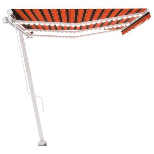Tenda na ručno uvlačenje LED 600 x 300 cm narančasto-smeđa - Šareni 600 x 300 cm 1 Cijena
