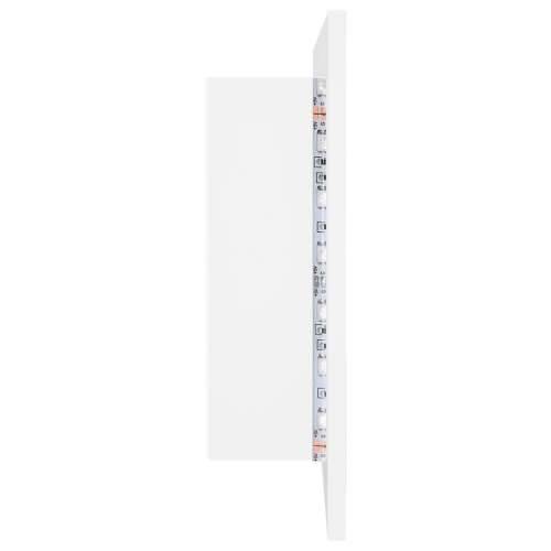 LED kupaonski ormarić s ogledalom bijeli 90x12x45 cm akrilni Cijena